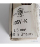 Norbert Kordes Kabel Aderleitung H05V-K 0,5mm2 100M Braun OVP
