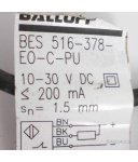 Balluff induktiver Näherungsschalter m. Stecker BES 516-378-EO-C-PU NOV