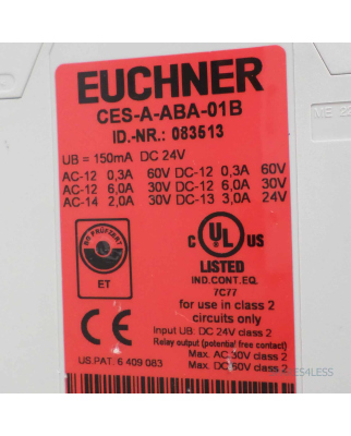 Euchner Auswerteeinheit CES-A-ABA-01B 083513 GEB