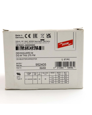 DEHN 952 405 - Überspannungsableiter DEHNguard M - spares4less Günstige ...