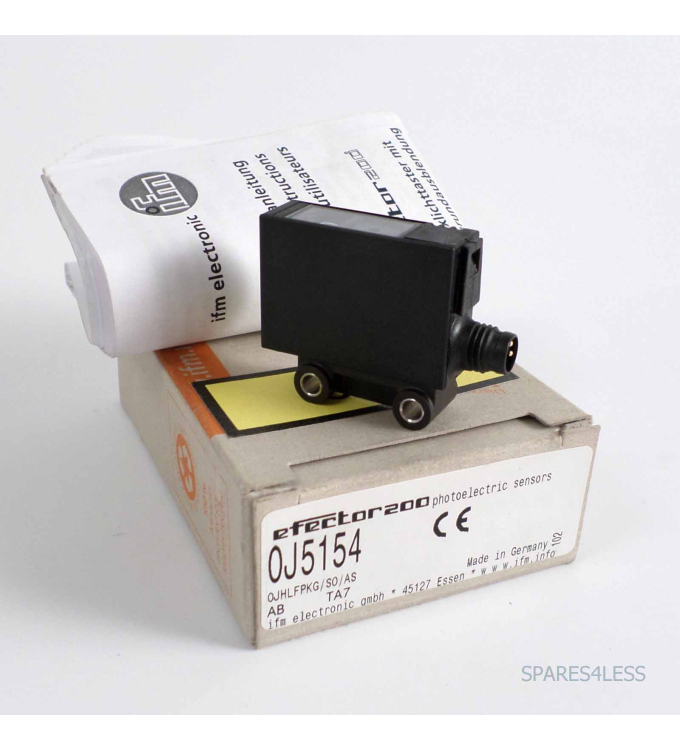 IFM Laser-Lichttaster 0J5154 0JHLFPKG/S0/AS OVP