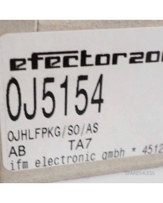 IFM Laser-Lichttaster 0J5154 0JHLFPKG/S0/AS OVP