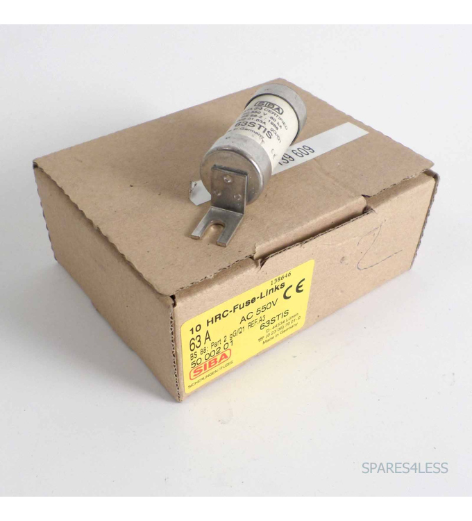 SIBA Sicherungseinsatz/ Fuse-link 63STIS 5000201 63A (6Stk.) OVP