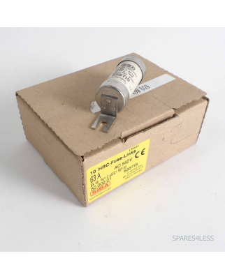SIBA Sicherungseinsatz/ Fuse-link 63STIS 5000201 63A (6Stk.) OVP
