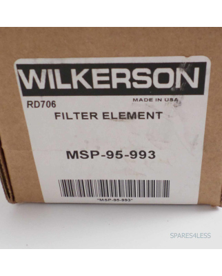 WILKERSON FILTER ELEMENT MSP-95-993 RD706 OVP