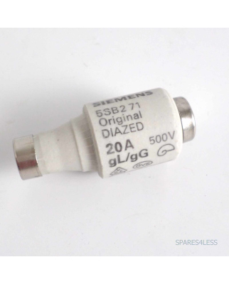 Siemens 5 Stk. Diazed DII Sicherungseinsätze 5SB271 OVP