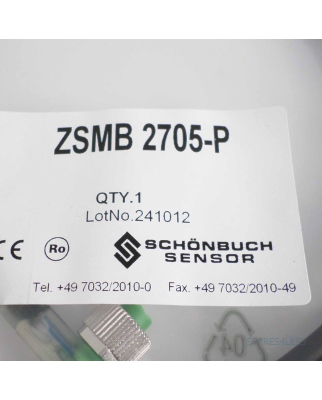 SCHÖNBUCH Anschlusskabel ZSMB 2705-P OVP
