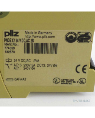 Pilz Not-Aus Schaltgerät PNOZ X7 24 V DC/AC 2S 774059 GEB
