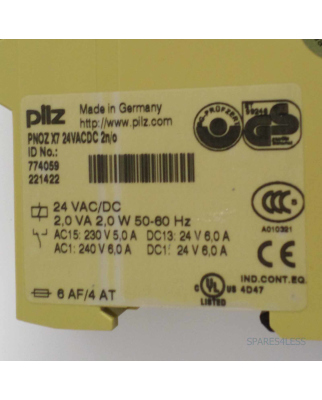 Pilz Not-Aus Schaltgerät  PNOZ X7 24VACDC 2n/o 774059 GEB