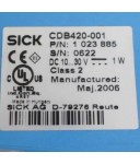 Sick Anschlussmodul CDB420-001 P/N 1023885 GEB