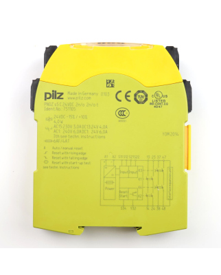 Pilz Sicherheitsschaltgerät PNOZ s5 C 24VDC 2n/o 2n/o t 751105 GEB