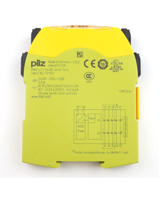 Pilz Not-Aus Schaltgerät PNOZ s7 C 24VDC 4n/o 1n/c 751107 GEB