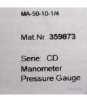 Festo Manometer MA-50-10-1/4 359873 OVP