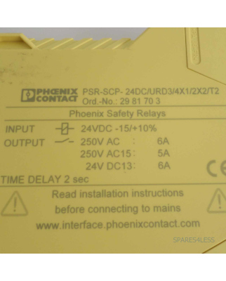 Phoenix Contact Relais PSR-SCP-24DC/URD3/4X1/2X2/T2 2981703 GEB