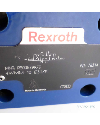 Rexroth Hydraulikventil 4WMM10E31/F R900589975 NOV
