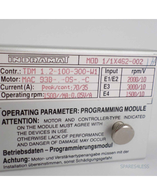 INDRAMAT Programmiermodul MOD1/1X462-002 GEB