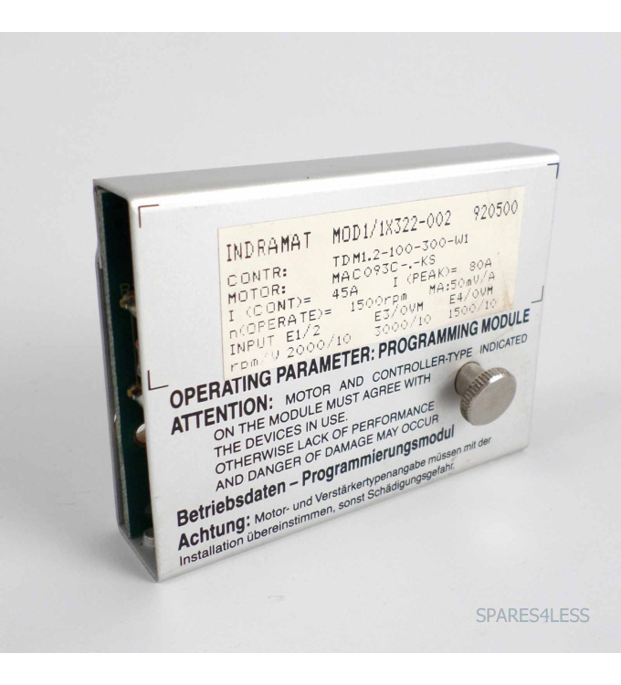 INDRAMAT Programmiermodul MOD1/1X322-002 920500 GEB