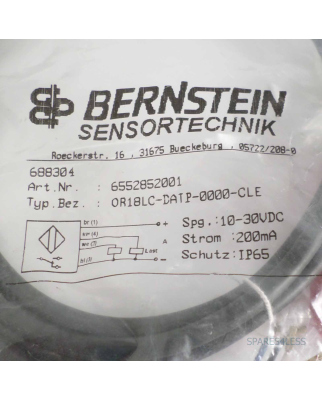 BERNSTEIN Sensor OR18LC-DATP-0000-CLE 6552852001 OVP