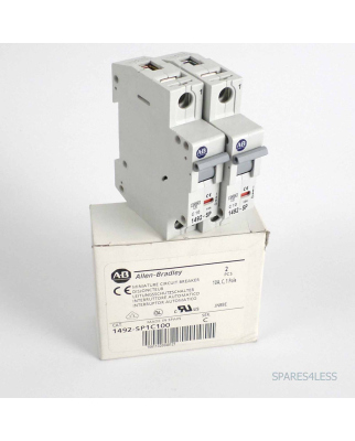 Allen Bradley Leistungsschalter 1492-SP1C100 Ser.C (2Stk.) OVP