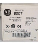 Allen Bradley illuminated Push Botton 800T-FXTQH24RA5 OVP
