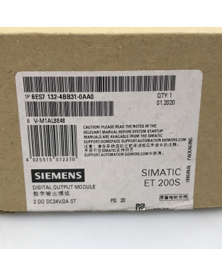 Simatic S7 ET200S 6ES7 132-4BB31-0AA0 (5Stk.) OVP