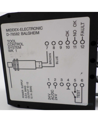 MIDDEX-ELECTRONIC Tool Control System WK1 GEB
