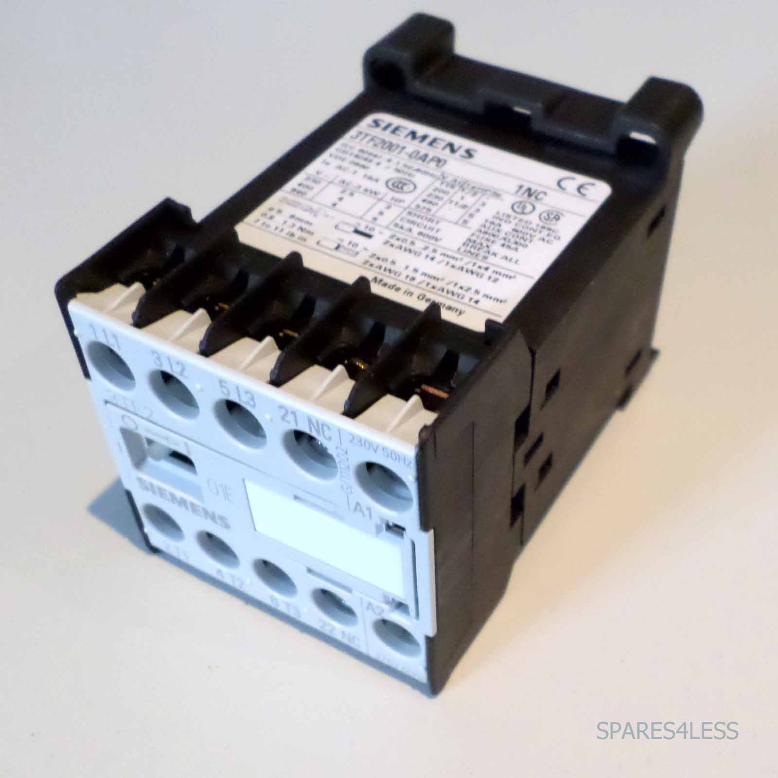 Siemens Schütz AC-3, 3kW/400V, 1Ö, DC 24V, 3-polig, Baugrösse S00