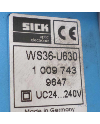 SICK Lichtschranke WS36-U630 1009743 GEB