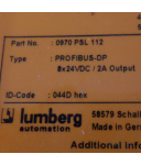 Lumberg Profibus-DP 0970 PSL 112 OVP