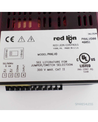 red lion Industrie-Digitalanzeige PAXLVD00 GEB