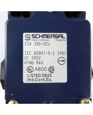 SCHMERSAL Positionsschalter Z1K 355-02z #K2 NOV