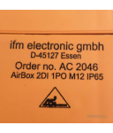 ifm AS-i E/A Modul Airbox42 2DI 1PO Filter FK AC2046 GEB