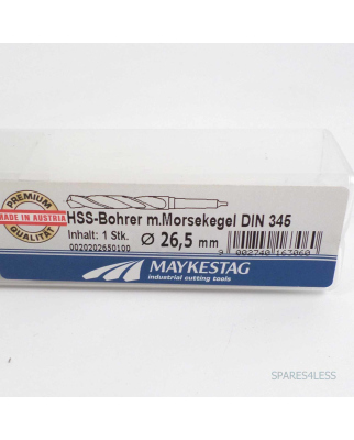 MAYKESTAG HSS-Bohrer m. Morsekegel DIN 345 26,5mm 0020202650100 OVP