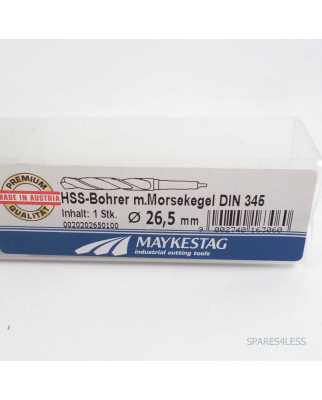 MAYKESTAG HSS-Bohrer m. Morsekegel DIN 345 26,5mm 0020202650100 OVP