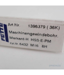 FETTE Maschinen Gewindebohrer DIN 376 FormB ISO2-6H 1396379 OVP