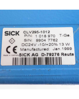 Sick Barcodescanner Laser Scanner CLV295-1012 1018970 GEB