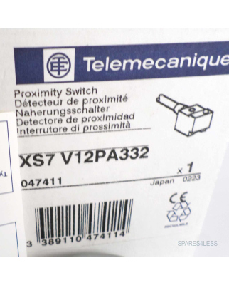 Telemecanique induktiver Näherungsschalter XS7 V12PA332 047411 OVP
