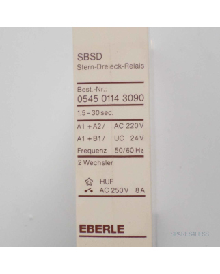 EBERLE Stern-Dreieck-Relais SBSD 054501143090 1,5-30sec. OVP