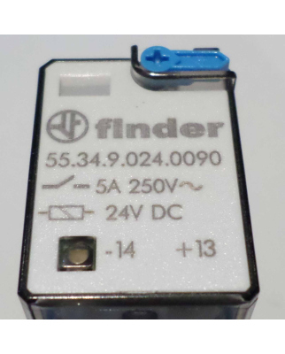 Finder Steckrelais 55.34.9.024.0090 24VDC 5A/250V~ NOV