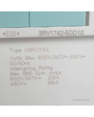Siemens Leistungsschalter 3RV1742-5DD10 NOV