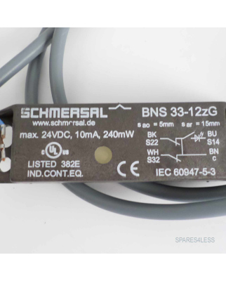 SCHMERSAL Sicherheits-Sensoren BNS 33-12zG  NOV