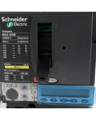 Schneider Electric Compact NSX100B LV429014 OVP