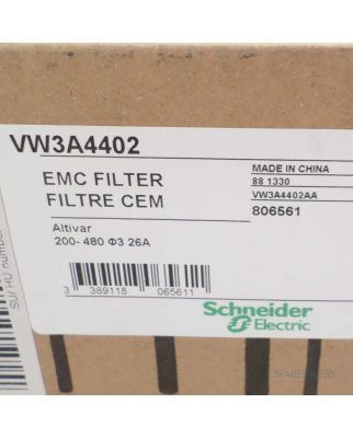 Schneider Electric EMC Filter VW3A4402 OVP