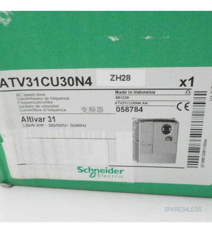 Schneider Frequenzumrichter ATV31CU30N4ZH28 058784 3,0kW OVP