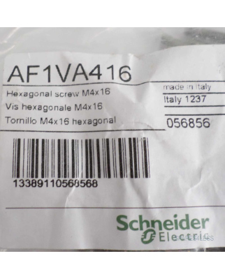 Schneider Schrauben+Scheibe AF1-VA416 056856, M4x16 mm (100Stk) OVP