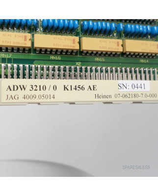 Heinen Rechnerkarte ADW3210/0 K1456 AE 07-062180-7.0-000 OVP