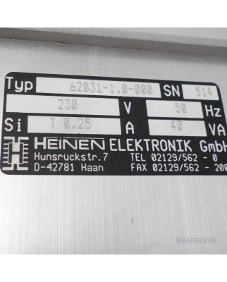 Heinen Stromversorgung 62031-1.0-000 NOV