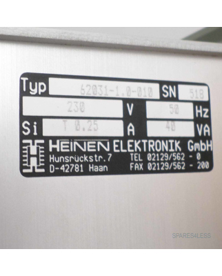 Heinen Stromversorgung 62031-1.0-010 6335843 NOV