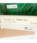 Heinen Microproz. Steuerung TA 3221/0 K489 AA 4009.05020 OVP