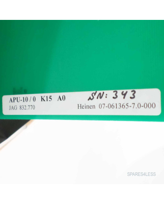 Heinen Microprozessorsteuerung APU-10/0 K15 A0 832.770 OVP